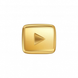 Gold Play Button PNG HD | PNG Mart