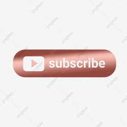 Rose Gold Subscribe Button Png Transparent Background, Rose ...