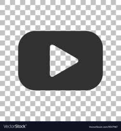 Play button sign Dark gray icon on transparent