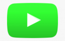 Image - Green Youtube Play Button , Transparent Cartoon ...