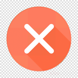 Gaming icon X button icon Cancel icon clipart - Orange, Red ...