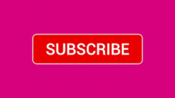 Mouse clicking a subscribe button and bell notification with a dark pink  background.