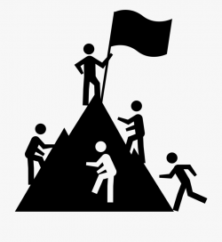 Clipart Mountain Success - Climbing A Mountain Png #315436 ...