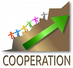 Cooperation Leads to Success Clipart, vector clip art online ...