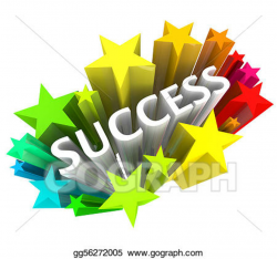 Stock Illustration - Success - word surrounded by colorful ...
