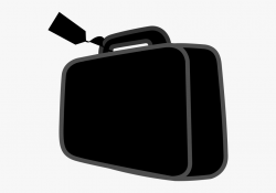 Suitcase Clipart Black And White - Briefcase #317288 - Free ...