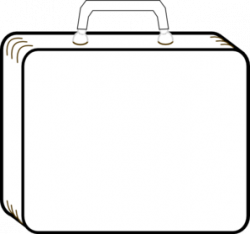 Colorless Suitcase Clip Art at Clker.com - vector clip art ...