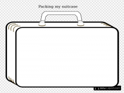 Download for free 10 PNG Suitcase clipart outline top images ...