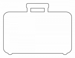 Briefcase clipart outline, Briefcase outline Transparent ...