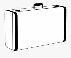 Suitcase Clipart Rectangular - Suitcase Black And White ...