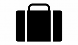 Green Clipart Briefcase - Transparent Suitcase Silhouette ...