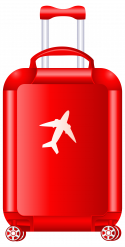 Red Trolley Suitcase PNG Clipart Image | Gallery ...