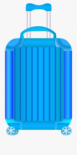 Blue Trolley Suitcase Png Clipart - Luggage Clipart ...