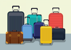 Luggage Vector Illustration - Download Free Vectors, Clipart ...