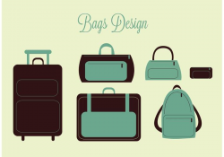 Free Vector Travel Bags and Suitcase Vectors - Download Free ...
