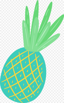 Summer, Pineapple, Green, transparent png image & clipart free download
