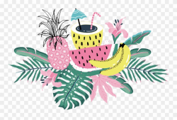Ftestickers Genfest Summer Tropical Banana Watermelon - Tote Bag/sac ...