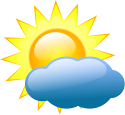 Weather symbol sun and cloud | Clipart library - Free Clipart Images ...