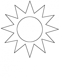 Printable Black And White Sun - ClipArt Best | Crafts for my second ...