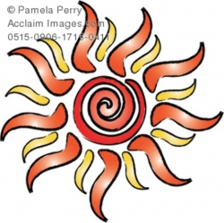 tribal style sun clipart & stock photography | Acclaim Images