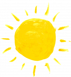 Watercolor Sun Clipart - Yellow Sun Aesthetic , Transparent ...