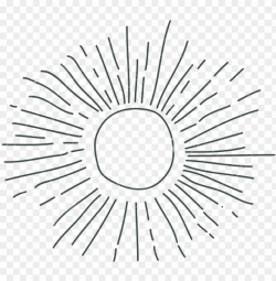 ray hand drawing silhouette of sun - sun drawing transparent ...