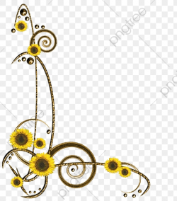 Sunflower Creative Corner, Sunflower Clipart, Corner Clipart ...
