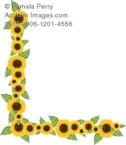 Sunflower corner border clipart 2 » Clipart Portal