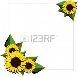 Sunflower corner border clipart 2 » Clipart Station