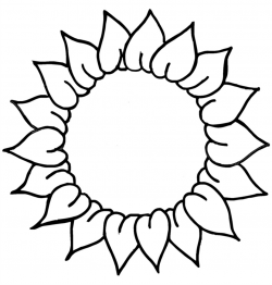 Free Sunflower Line Art, Download Free Clip Art, Free Clip Art on ...