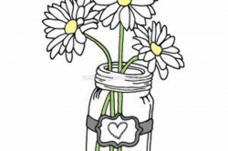 Mason jar sunflower clipart 2 » Clipart Portal