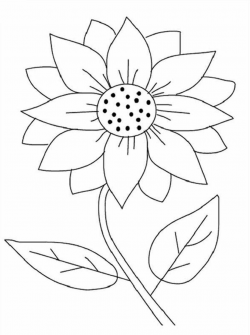 sunflower clipart outline - Google Search | Quilting | Sunflower ...