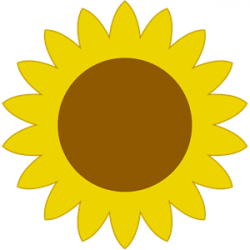 Simple sunflower clipart, cliparts of Simple sunflower free download ...