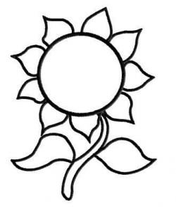 Sunflower Outline Pattern | Flowers | Sunflower template, Outline ...