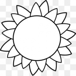 Sunflower Template Cliparts - Making-The-Web.com