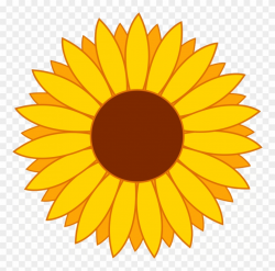 Free Yellow Flower Clipart - Sunflower Clipart - Png Download ...