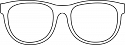 Sunglasses Outline Clip Art | Clip art, Coloring pages ...