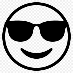 Emoji Black And White clipart - Emoticon, Emoji, Sunglasses ...