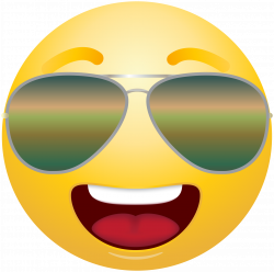 Emoticon Emoji With Sunglasses Clipart Info