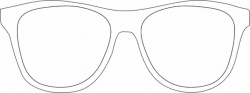 Printable Glasses Template | Black And White Sunglass Frames ...