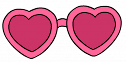 Sunglasses clipart pink heart, Sunglasses pink heart ...
