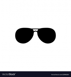 Black fashion sunglasses isolated clipart black