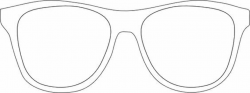 Printable Glasses Template | Black And White Sunglass Frames ...