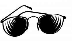 Sunglasses clip art black and white free clipart - Clipartix