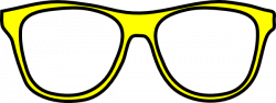 Sunglasses yellow gratitude glasses clip art at vector ...