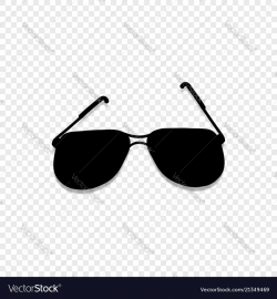 Sunglasses icon isolated on transparent background