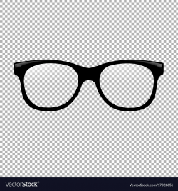 Glasses in transparent background