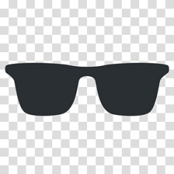 Black Aviator-style sunglasses illustration, Aviator ...