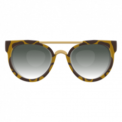 Leopard clubmaster sunglasses - Transparent PNG & SVG vector