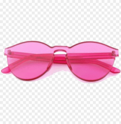 women\'s transparent frame colored sunglasses PNG image with ...